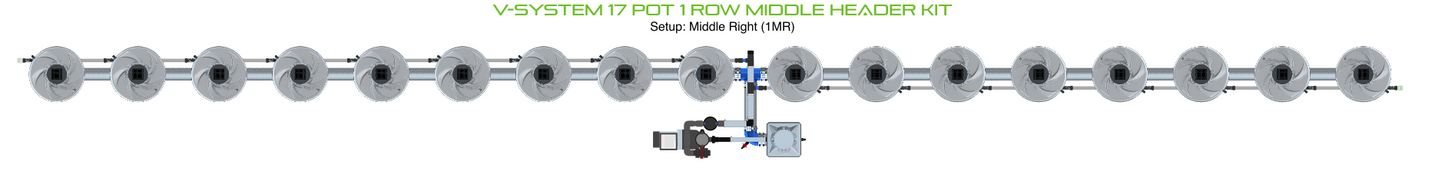 V-SYSTEM 17 Pot 1 Row Kit