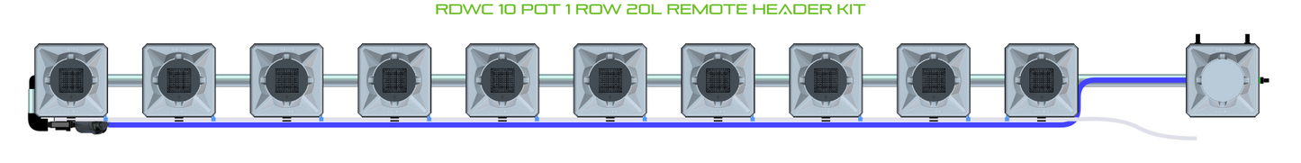 RDWC 10 Pot 1 Row Kit