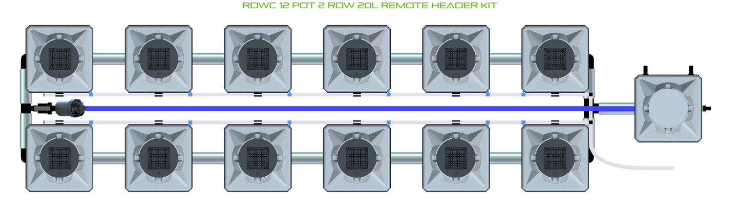 RDWC 12 Pot 2 Row Kit