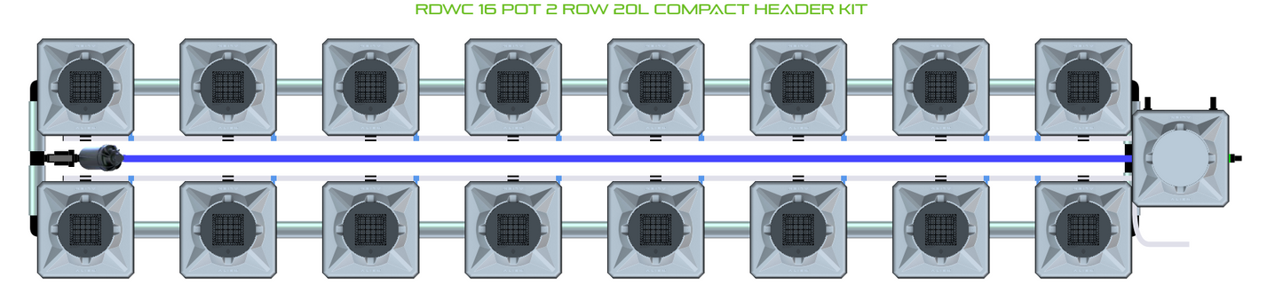 RDWC 16 Pot 2 Row Kit