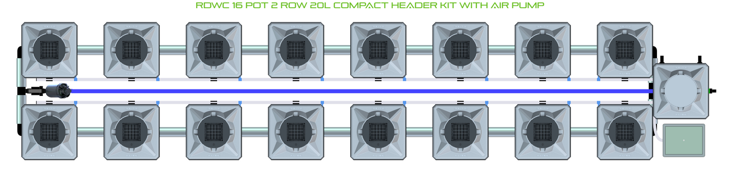 RDWC 16 Pot 2 Row Kit