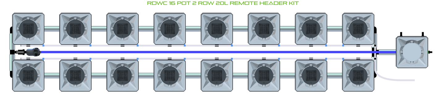 RDWC 16 Pot 2 Row Kit