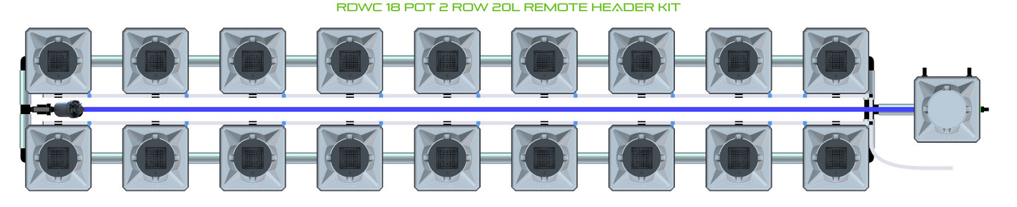 RDWC 18 Pot 2 Row Kit