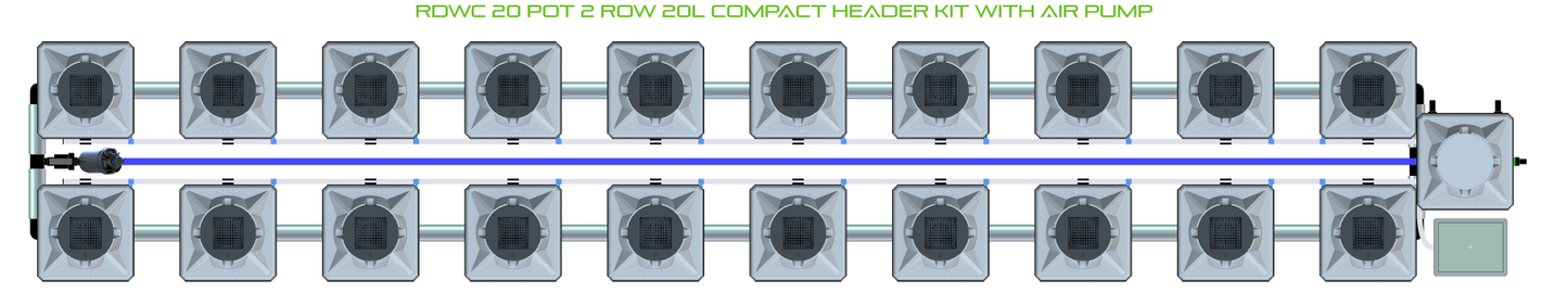 RDWC 20 Pot 2 Row Kit