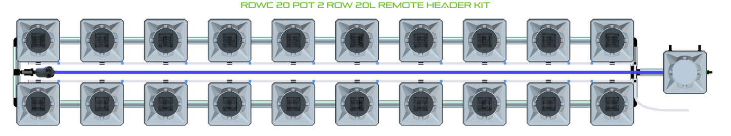 RDWC 20 Pot 2 Row Kit