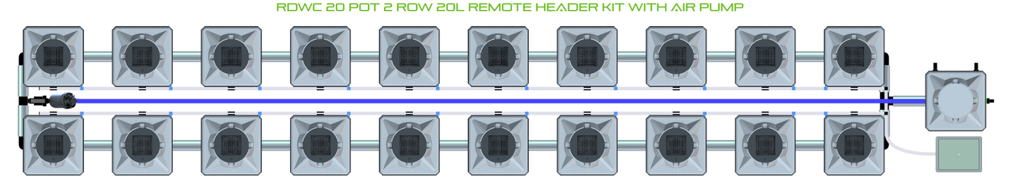RDWC 20 Pot 2 Row Kit