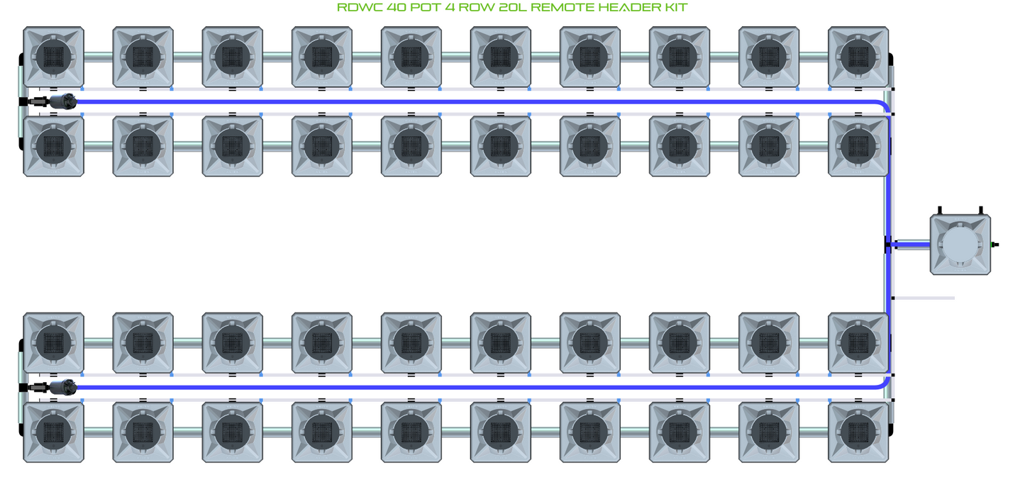 RDWC 40 Pot 4 Row Kit