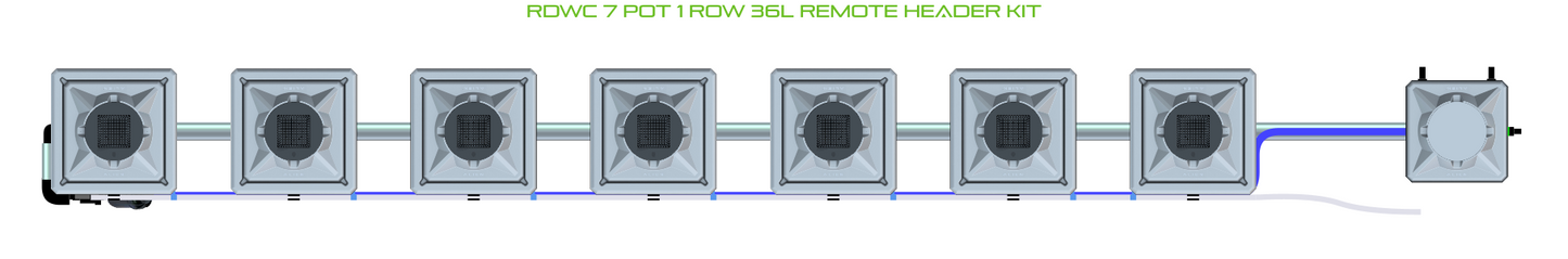 RDWC 7 Pot 1 Row Kit