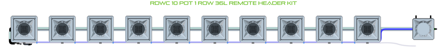 RDWC 10 Pot 1 Row Kit
