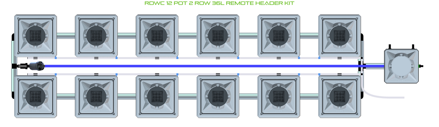 RDWC 12 Pot 2 Row Kit