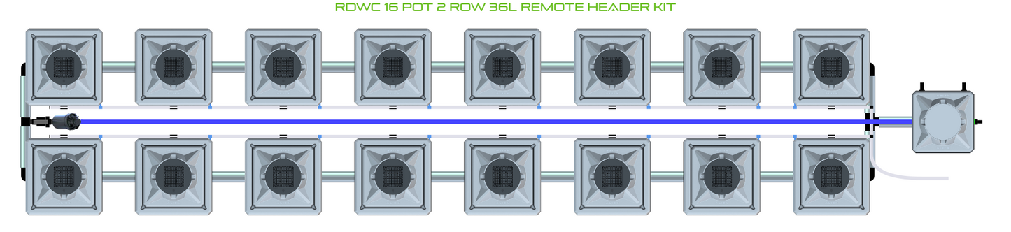 RDWC 16 Pot 2 Row Kit