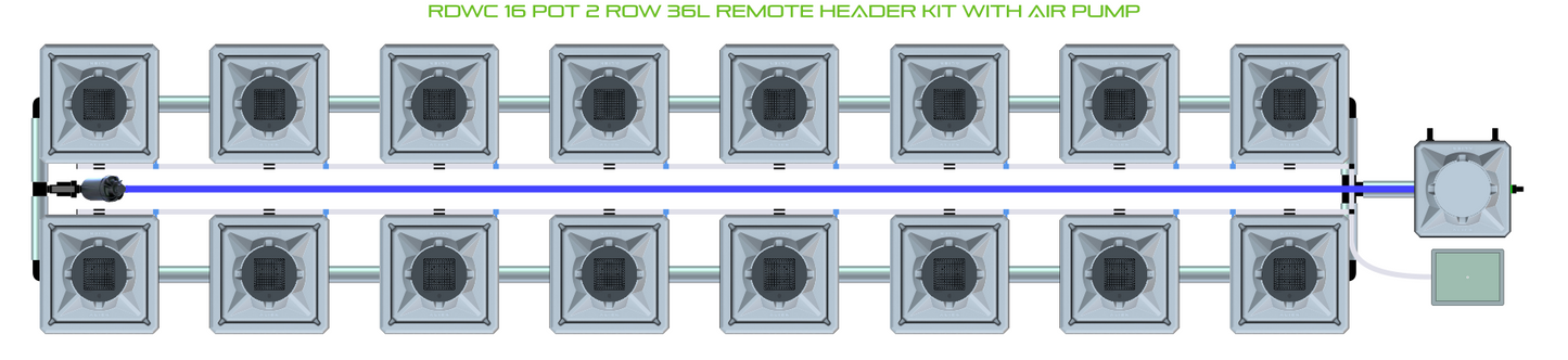 RDWC 16 Pot 2 Row Kit