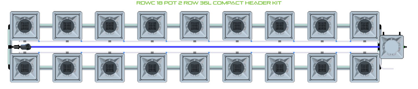 RDWC 18 Pot 2 Row Kit
