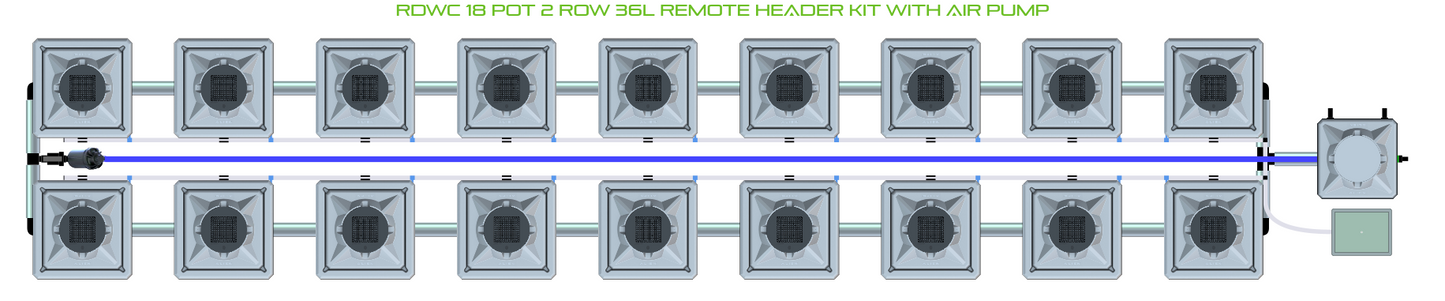 RDWC 18 Pot 2 Row Kit