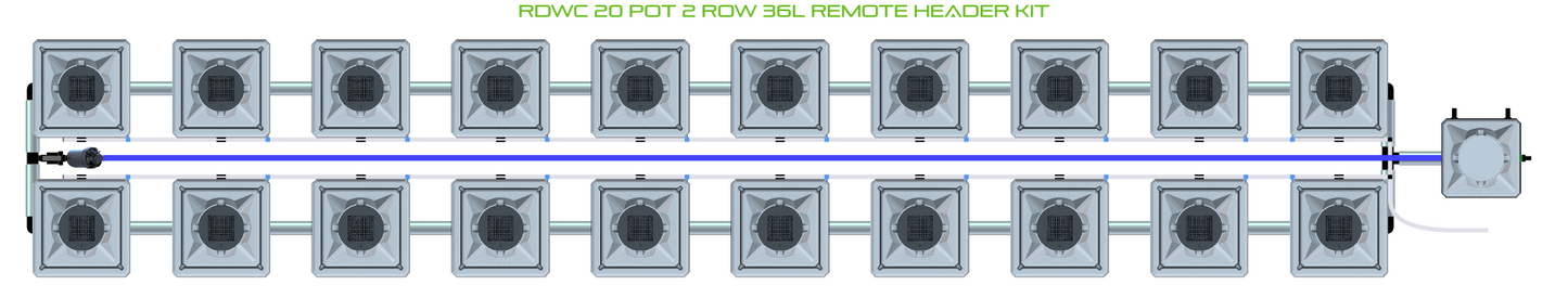 RDWC 20 Pot 2 Row Kit
