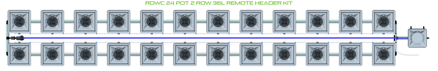 RDWC 24 Pot 2 Row Kit