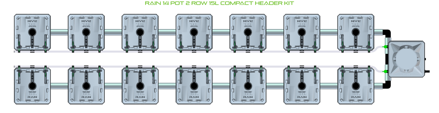 RAIN 14 Pot 2 Row Kit