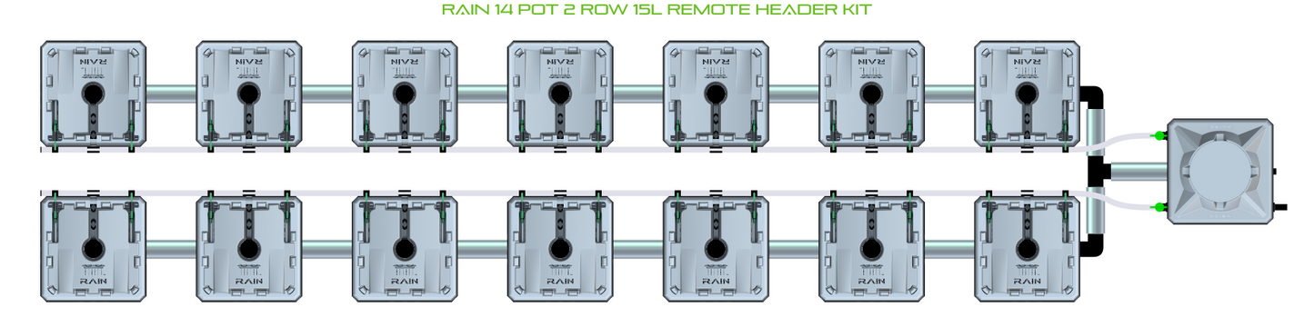 RAIN 14 Pot 2 Row Kit