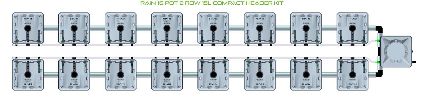 RAIN 16 Pot 2 Row Kit