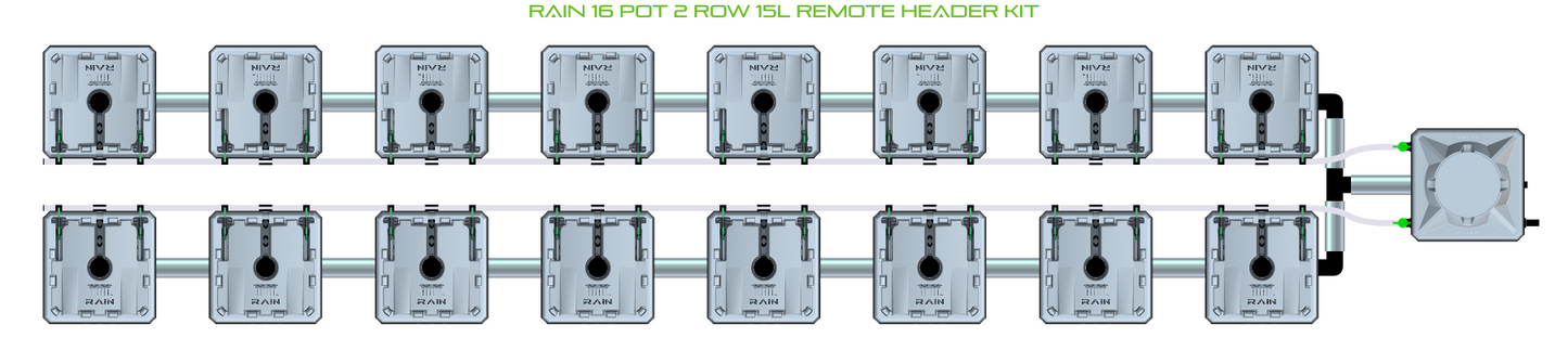 RAIN 16 Pot 2 Row Kit