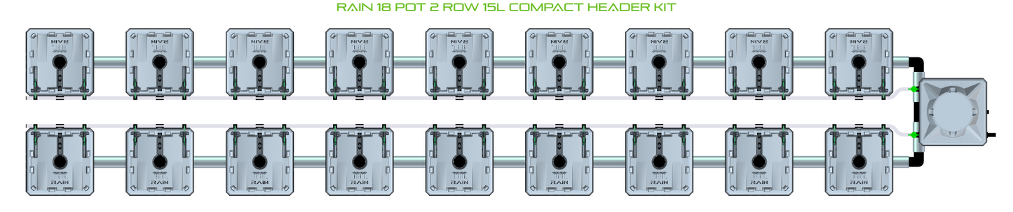 RAIN 18 Pot 2 Row Kit