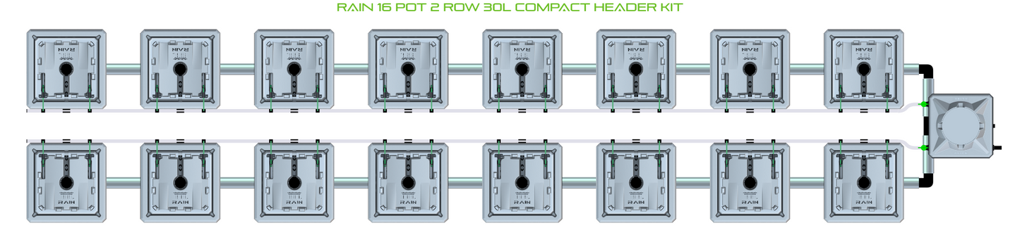 RAIN 16 Pot 2 Row Kit