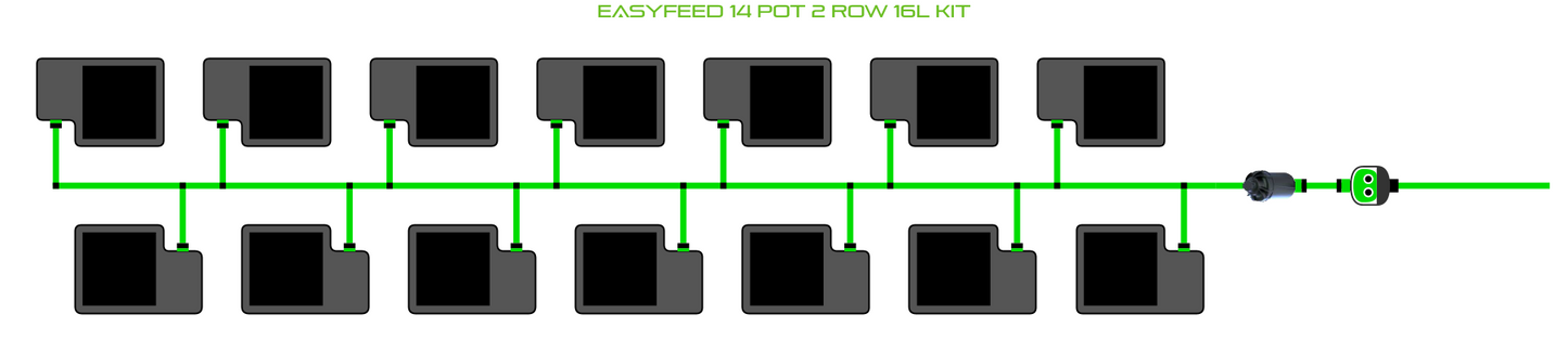 EasyFeed 14 Pot 2 Row Kit