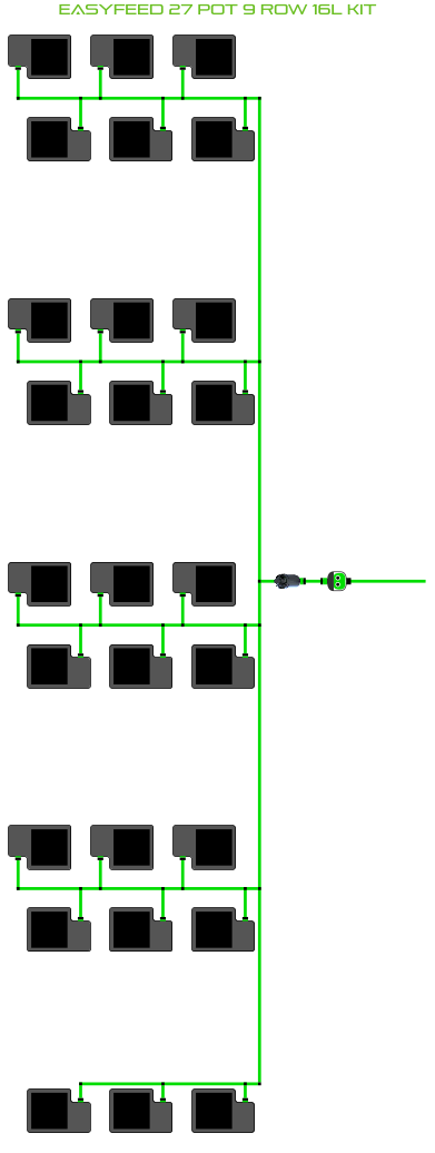 EasyFeed 27 Pot 9 Row Kit