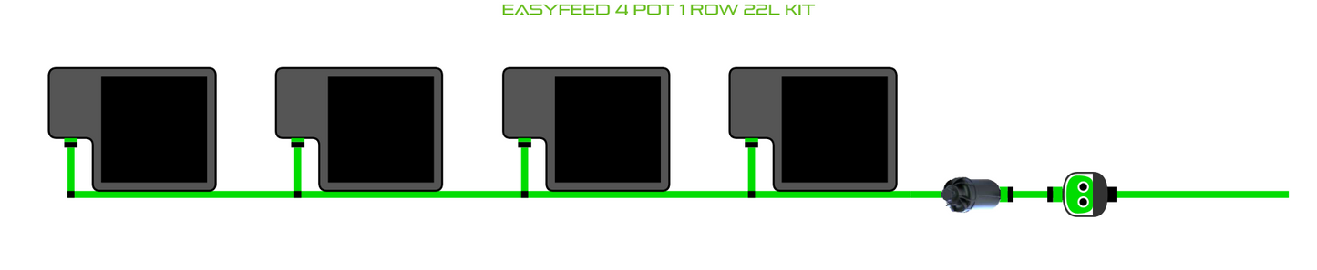 EasyFeed 4 Pot 1 Row Kit