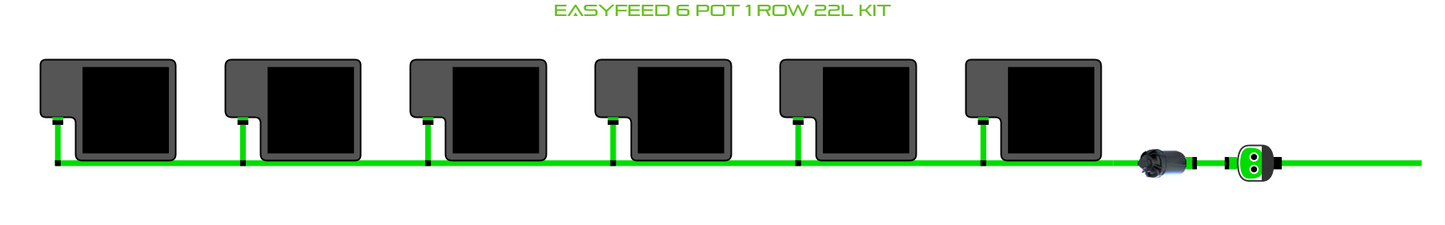 EasyFeed 6 Pot 1 Row Kit