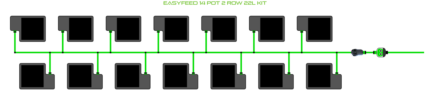 EasyFeed 14 Pot 2 Row Kit