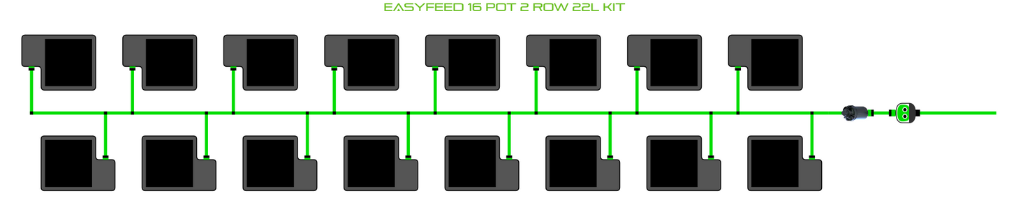 EasyFeed 16 Pot 2 Row Kit