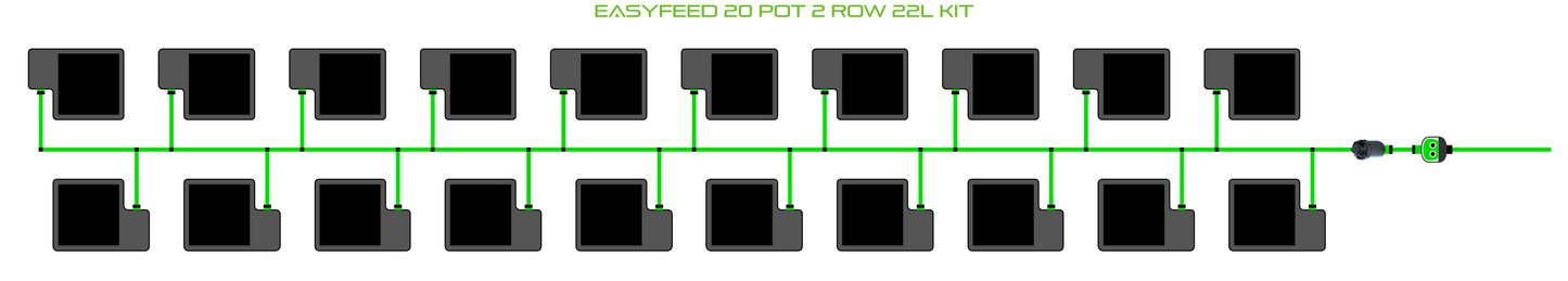 EasyFeed 20 Pot 2 Row Kit