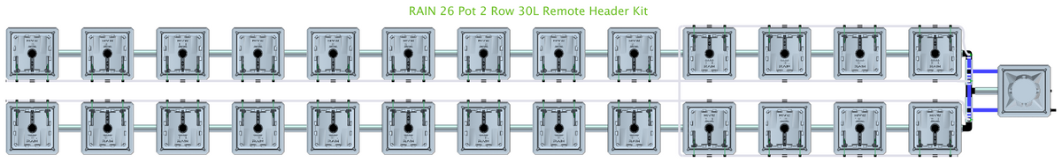 ALIEN RAIN 26 Pot 2 Row Kit