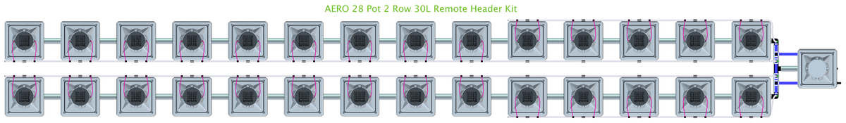 ALIEN AERO 28 Pot 2 Row Kit