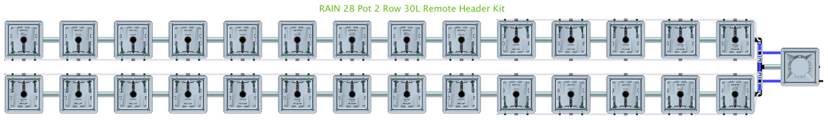 ALIEN RAIN 28 Pot 2 Row Kit
