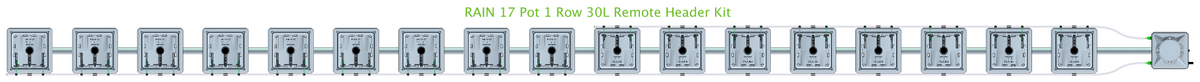ALIEN RAIN 17 Pot 1 Row Kit