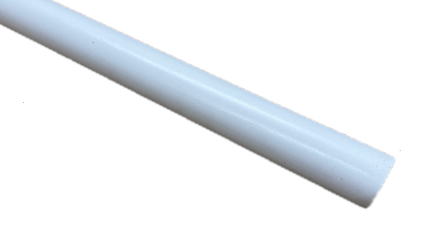 Pipe 28mm White Rigid 100cm Piece