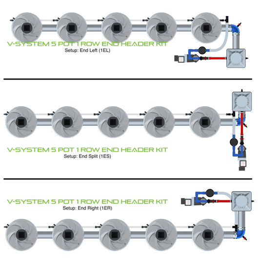 V-SYSTEM 5 Pot 1 Row Kit