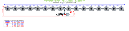 V-SYSTEM 16 Pot 1 Row Kit