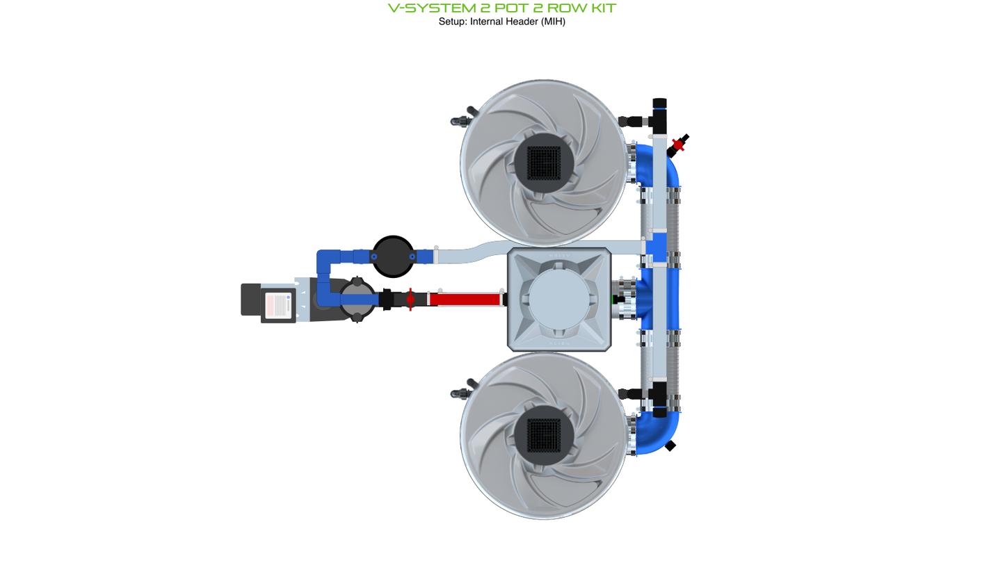 V-SYSTEM 2 Pot 2 Row Kit