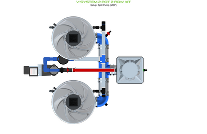 V-SYSTEM 2 Pot 2 Row Kit