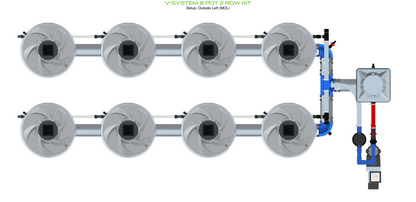 V-SYSTEM 8 Pot 2 Row Kit