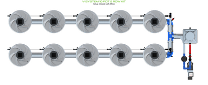 V-SYSTEM 10 Pot 2 Row Kit