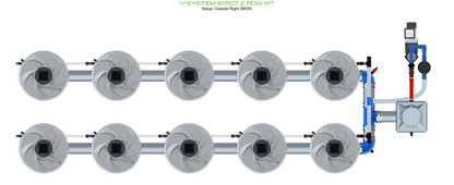 V-SYSTEM 10 Pot 2 Row Kit