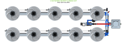 V-SYSTEM 10 Pot 2 Row Kit