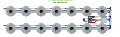 V-SYSTEM 14 Pot 2 Row Kit