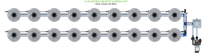 V-SYSTEM 18 Pot 2 Row Kit