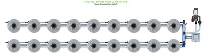 V-SYSTEM 18 Pot 2 Row Kit