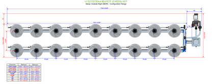 V-SYSTEM 18 Pot 2 Row Kit